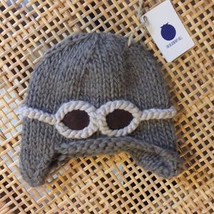 NWT The Blueberry Hill Aviator Beanie for 3-12 Mos